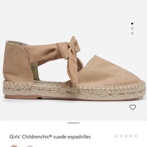 Children’s Chic Espadrille Tie Shoes - Tan
